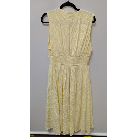 Abercrombie & Fitch Light Yellow Drawstring-Neck Maxi Dress - Picture 2 of 2